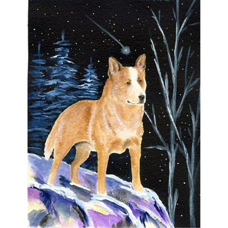 PatioPlus Starry Night Australian Cattle Dog Flag - Garden Size